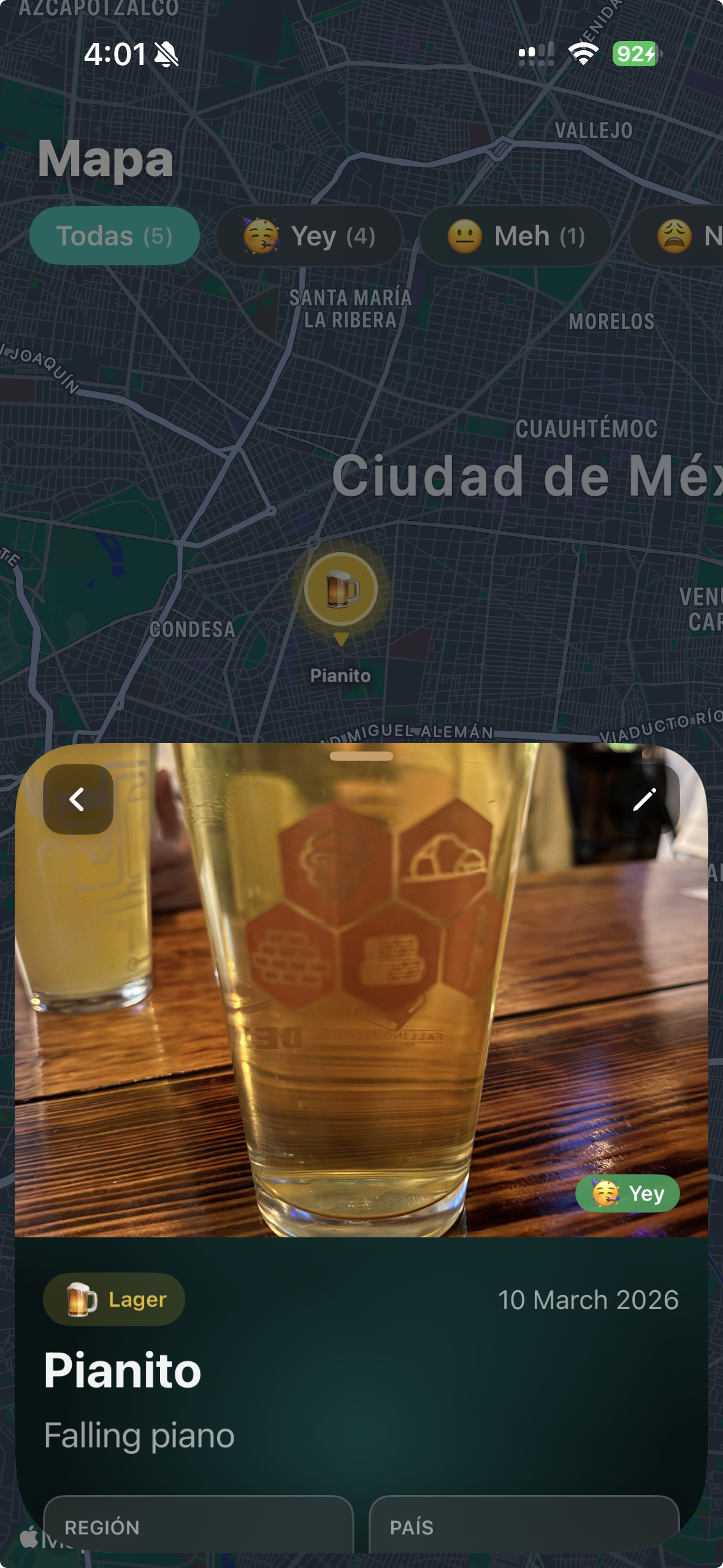 Grapehop map view